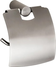 Bemeta Design GRINO: Držiak toaletného papiera s krytom, grafit mat - 173112012