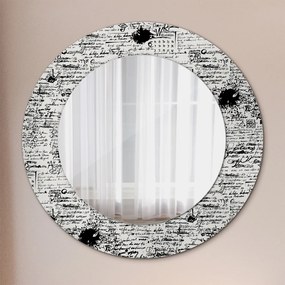 Okrúhle ozdobné zrkadlo Šablóna fi 50 cm