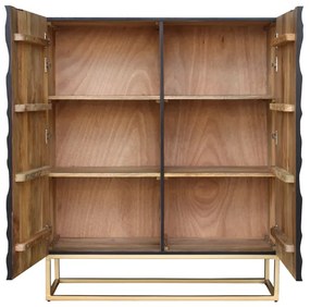 Dizajnová vysoká komoda Ladarius 120 cm biela