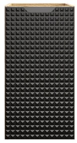 Závěsná koupelnová skříňka Luxor Black  s deskou 81-30-1D černý/dub olejovaný