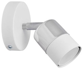 LED Nástenné bodové svietidlo TUBSSON 1xGU10/4,8W/230V biela/lesklý chróm