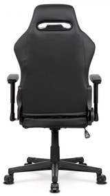 Autronic -  Herné kreslo E-RACER KA-F06 GREY, poťah sivá a čierna ekokoža