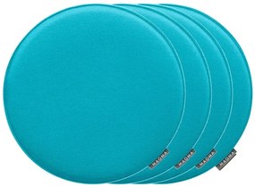 Magma Podložka na sedenie Avaro, 4 kusy (okrúhly tvar, petrolejová)  (100247989)