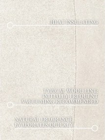 Krémový ručne tkaný okrúhly koberec s prímesou vlny ø 160 cm Kari Organic – Villeroy&amp;Boch