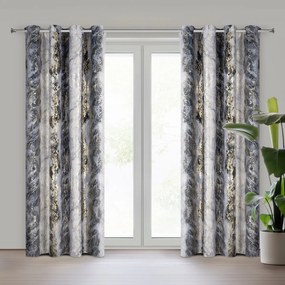 ZATEMŇOVACÍ ZÁVES NA KRÚŽKOCH SOFI 135X250 CM VZOROVANÁ
