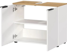 Biela skrinka pod umývadlo 60x58 cm Menen – Germania