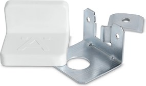 Regálový modul »Flemming«, cca 75 x 75 cm, so sklenenými dvierkami, biely