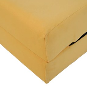 Skladacie kreslo/matrac PELOS, žltá