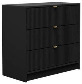 Komoda TIRENO 75x80 cm čierna