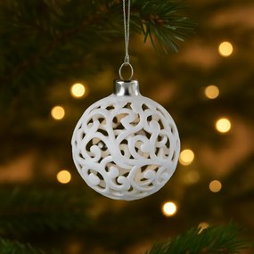 Biele vianočné ozdoby na stromček 100ks