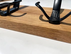 Minimalistický nástenný vešiak Modern Oak 40 cm