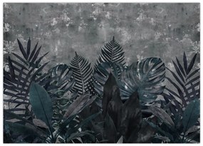 Sklenený obraz - Palmové listy (70x50 cm)
