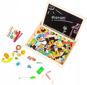 Bestent Edukačná magnetická tabuľa 2v1 s príslušenstvom Ecotoys