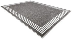 Koberec MATEO 8034/644 ramka - štrukturálny sivý