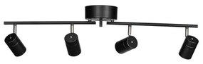 ByRydens 4200720-4002 - Bodové svietidlo CORRECT 4xGU10/7W/230V čierna