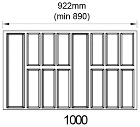 Agoform Príborník Classico Kristall softTouch 100 922 x 474 mm čierný