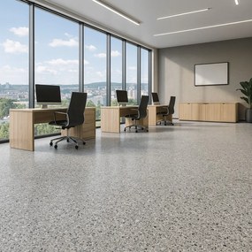 Lentex, PVC podlaha - lino Traffic 50 646-03 Cordelia, na mieru, šíře 2m,4m, šedá, bez podkladu, chodba / predsieň