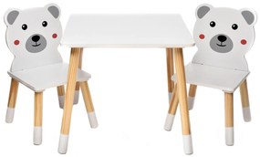 bHome Detský stôl so stoličkami Macko
