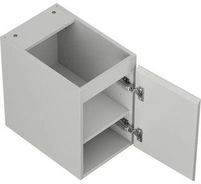 Mexen Rivel, kúpeľňová skrinka 30 cm, 1 dvierka, s drážkami, sivá matná, 91A21-03047-1-BF62