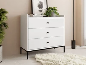 Komoda Tuzzirt 3SZ, Farby: biela