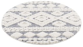 Dekorstudio Moderný okrúhly koberec FOCUS 3005 sivý Priemer koberca: 200cm