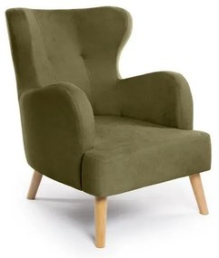 Zelené kreslo ušiak Noemye – Bonami Selection