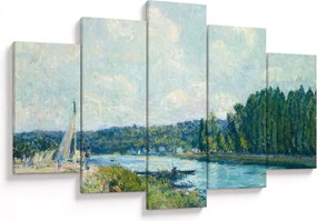 Obraz - Alfred Sisley, The Banks of the Oise, reprodukcia (150x105 cm)