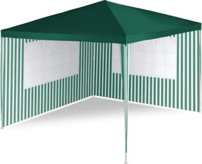Garthen 642 Záhradný párty stan - zelený 3 x 3 m + 2 bočné steny