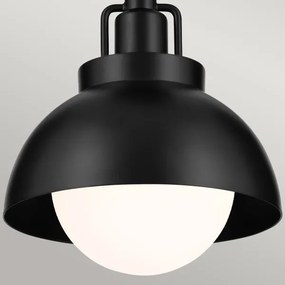 Kichler KL-NIVA-1W-1P-BK - Nástenná lampa NIVA 1xE27/40W/230V čierna