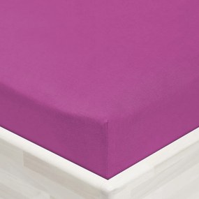 Jersey napínacie prestieradlo JR-009 Orgovánové 90 x 200 - výška 20 cm