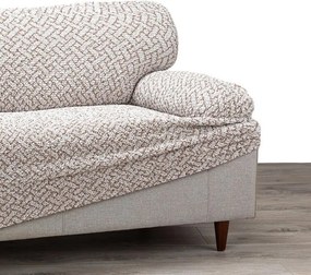 Bielastické poťahy VENEZIA béžová kreslo (š. 60 - 110 cm)