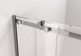 Polysan Polysan, THRON LINE SQUARE sprchové dveře 1500 mm, hranaté pojezdy, čiré sklo, TL5015-5002