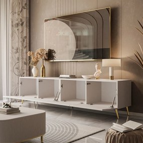 TV STOLÍK ELEGANTE KAŠMÍR + ZLATÉ NOŽIČKY 200 cm