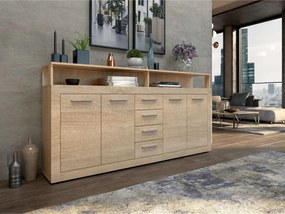 Komoda Luna 190 cm dub Sonoma