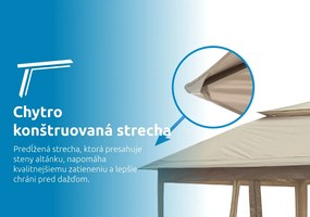 Marimex | Záhradný altán Marimex Vista 3x3 m - béžový | 10970574