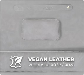 Podložka na stôl 80 × 40 cm s opierkami zápästia – 3-dielna sada - bledosivá