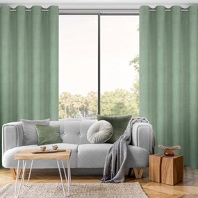 ZÁVES NA KRÚŽKOCH LINDA 140X250 CM ZELENÁ