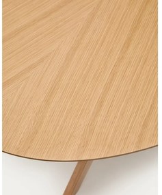 Jedálenský stôl s doskou v dubovom dekore 110x180 cm Naanim – Kave Home