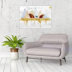 Sklenený obraz - Dekor (70x50 cm)