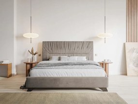 Manželská posteľ 180 cm Lania 180 (s roštom) (béžová + hnedá). Vlastná spoľahlivá doprava až k Vám domov. 1098722