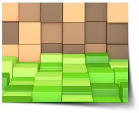 Sablio Plagát Blocks 3D - 60x40 cm