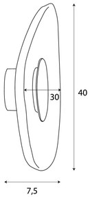 MAXLIGHT W0558 - LED Nástenné svietidlo DEUX LED/5W/230V čierna