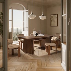 Krémovobiele čalúnené jedálenské stoličky v súprave 2 ks Nadia – MOME