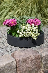 Miska na dekorácie CIRCULO, sklolaminát, Ø 30 cm, antracit