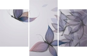 Obraz - Kreslené motýle (90x60 cm)