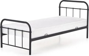 Jednolôžková posteľ 90 cm Lashell 90 (bez matraca) (čierna). Vlastná spoľahlivá doprava až k Vám domov. 1039454