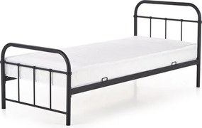 Jednolôžková posteľ 90 cm Lashell 90 (bez matraca) (čierna). Vlastná spoľahlivá doprava až k Vám domov. 1039454