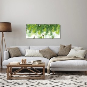 Obraz - Jelene v lese (120x50 cm)