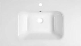 Sapho ARECA, nábytkové umývadlo, liaty mramor, 91x51,5cm, biela, AC091