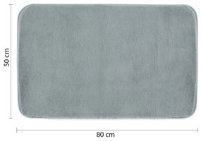 Gedy Gedy, FUZZY kúpeľňová predložka, 50x80cm, 100% polyester, protišmyk, modrá, 96FY508062